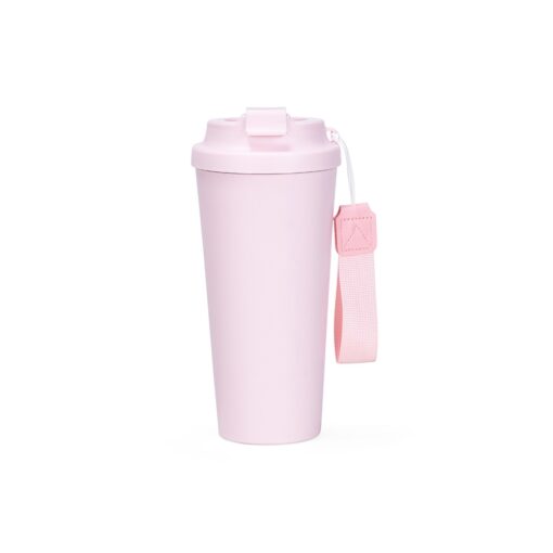 Copo Personalizado Inox 480Ml na cor rosa