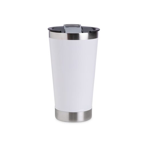 Copo Com Logo Inox 500Ml Com Abridor na cor branco