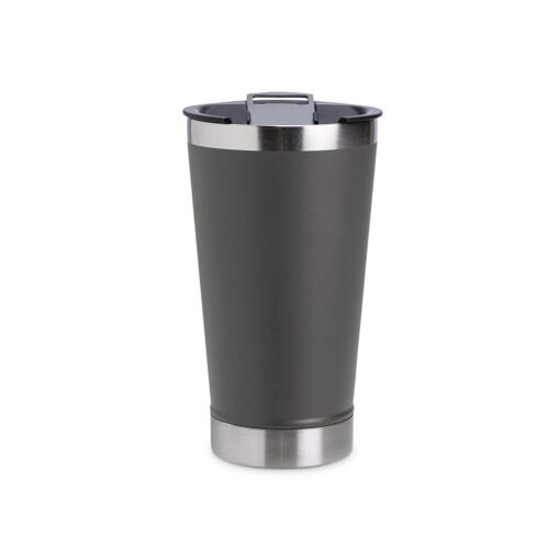 Copo Promocional Inox 500Ml Com Abridor na cor cinza