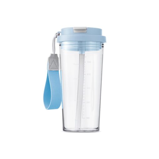 Copo Com Logo Plástico 600Ml na cor azul