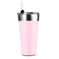 COPO TÉRMICO COM CANUDO 550ML SPX-P@18655-RSC NA COR ROSA
