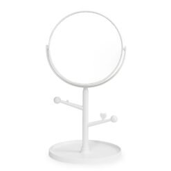 ESPELHO DE MESA PLÁSTICO SPX-19097-BCO NA COR BRANCO
