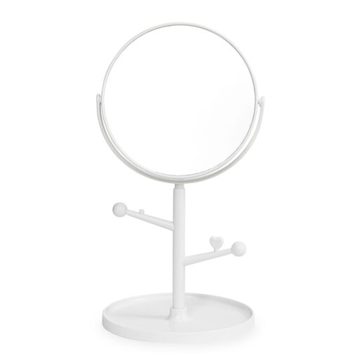 Espelho De Mesa Plástico | Brinde Personalizado na cor branco