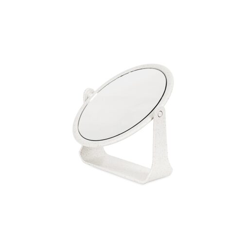 Espelho De Mesa Plástico | Brinde Personalizado na cor branco