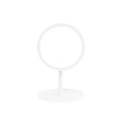 ESPELHO DE MESA PLÁSTICO COM LED SPX-18981A-BCO NA COR BRANCO
