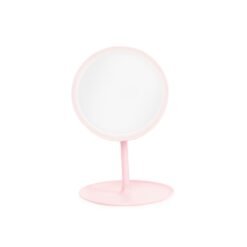 ESPELHO DE MESA PLÁSTICO COM LED SPX-18981A-ROS NA COR ROSA