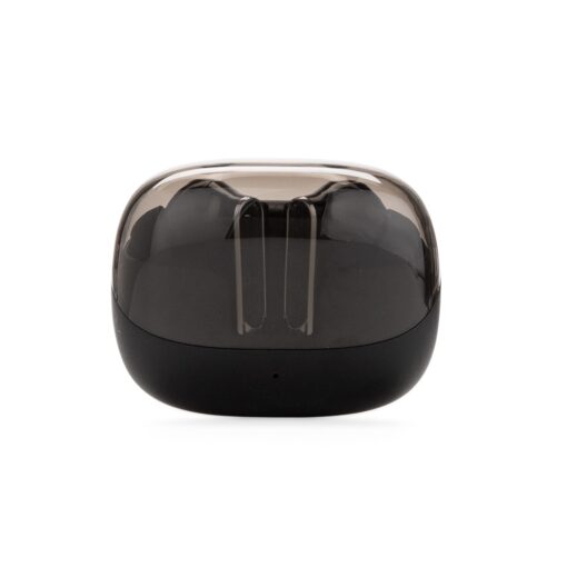 Fone Promocional De Ouvido Bluetooth Com Case Carregador na cor preto
