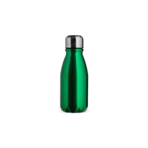 Garrafa Personalizada Para Empresas De Alumínio 400Ml na cor verde