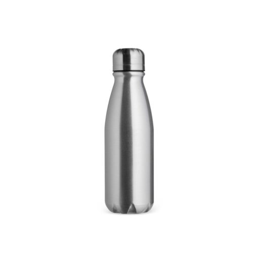 Garrafa Personalizada De Alumínio 550Ml na cor prata