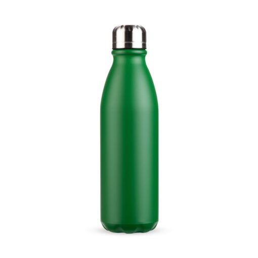 Garrafa Com Logo Alumínio 750Ml na cor verde