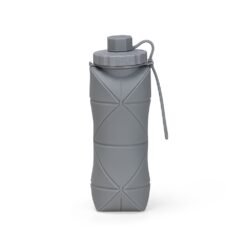 GARRAFA DOBRÁVEL SILICONE 600ML SPX-19170-CIN NA COR CINZA