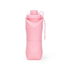 GARRAFA DOBRÁVEL SILICONE 600ML SPX-19170-ROS NA COR ROSA