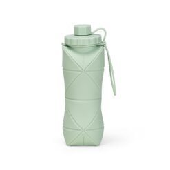 GARRAFA DOBRÁVEL SILICONE 600ML SPX-19170-VD NA COR VERDE