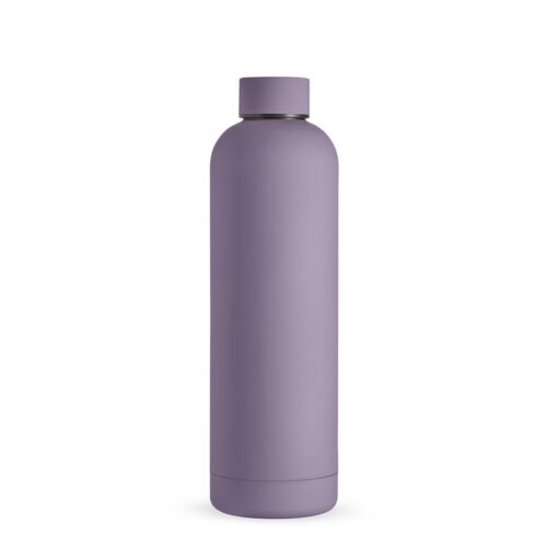 Garrafa Personalizada Inox Parede Dupla 750Ml na cor roxo