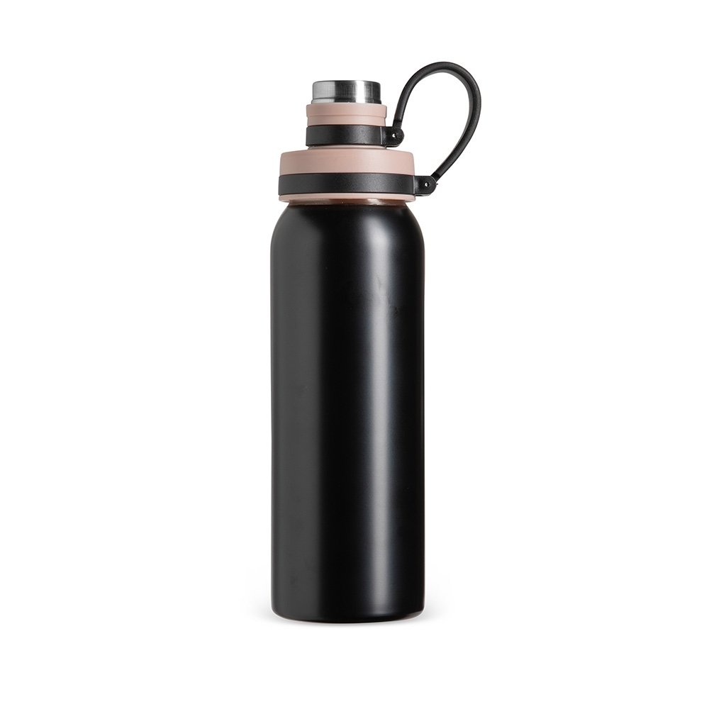 GARRAFA INOX 800ML SPX-19062-PRE/BEG NA COR PRETO