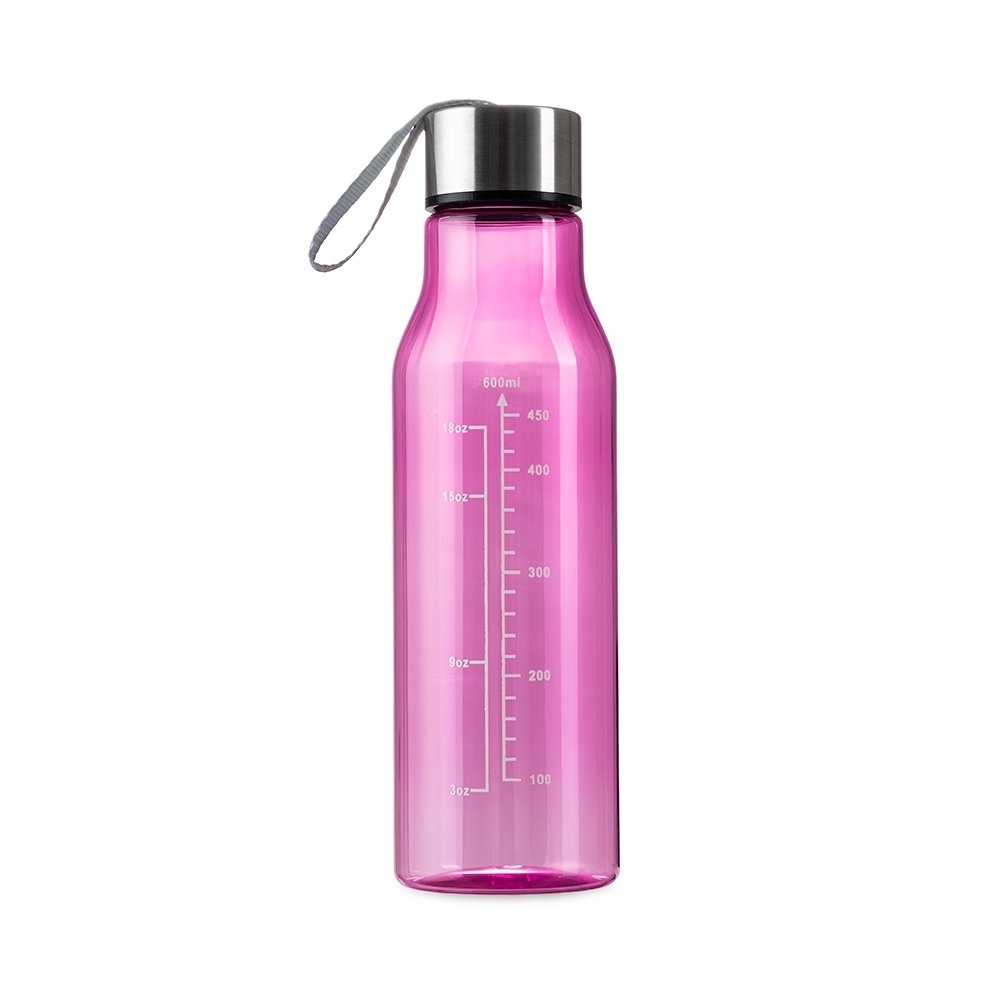 GARRAFA PLÁSTICA 615ML SPX-18695A-ROS NA COR ROSA