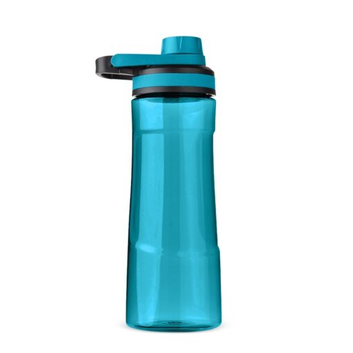 Garrafa Com Logo Plástica 750Ml na cor azul