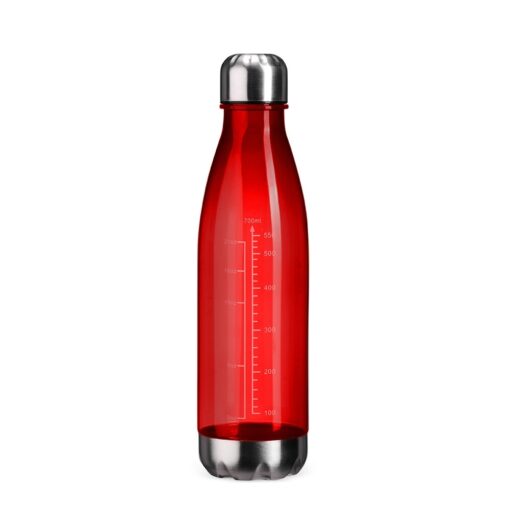 Garrafa Personalizada Plástica 700Ml - Vermelho/Inox SPX-17012A-VM/INO