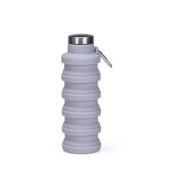 GARRAFA RETRÁTIL SILICONE 500ML SPX-19169-CIN NA COR CINZA