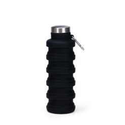 GARRAFA RETRÁTIL SILICONE 500ML SPX-19169-PRE NA COR PRETO