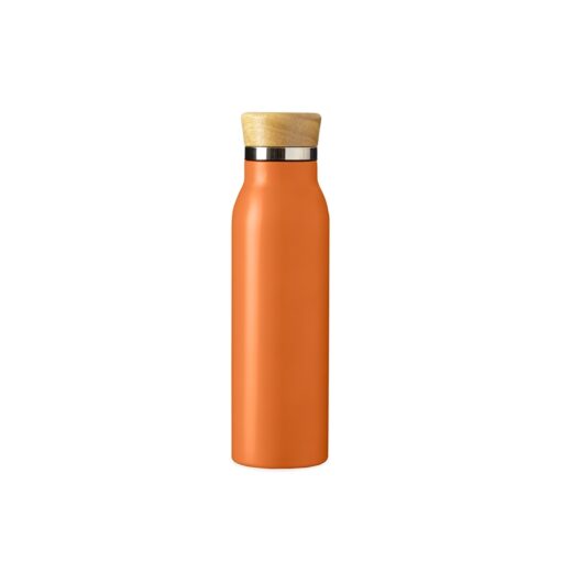 Garrafa Personalizada Térmica 600Ml na cor laranja