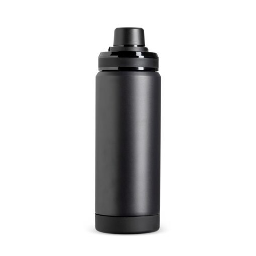 Garrafa Com Logo Térmica 600Ml na cor preto