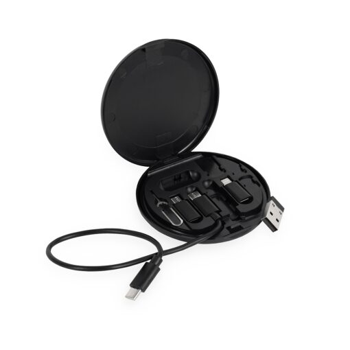 Kit Cabo Personalizado Plástico - Preto | Brindes Brasil