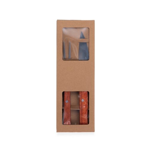 Kit Churrasco Personalizado Inox - Kraft | Brindes Brasil
