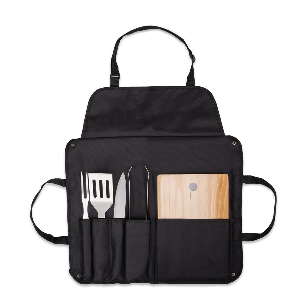 Kit Churrasco Personalizado Plástico - Preto SPX-09087-PRE