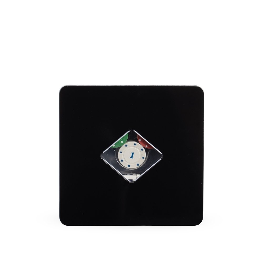 Kit Poker Personalizado Metálico - Preto SPX-19054-PRE