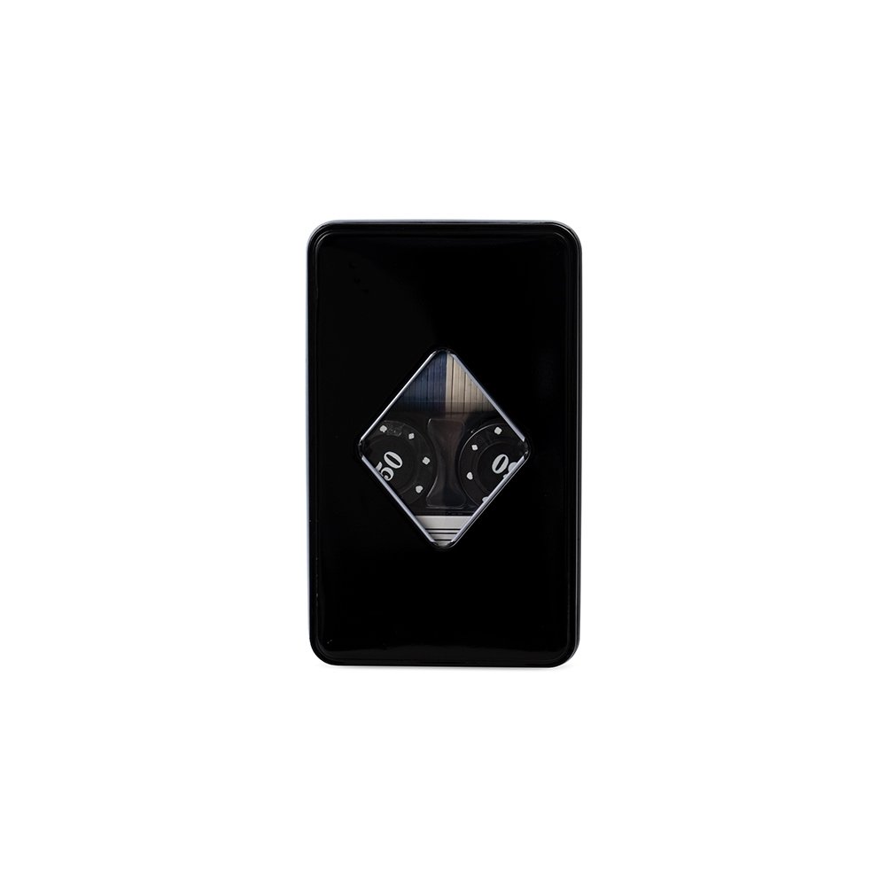 KIT POKER COM 80 FICHAS SPX-19055-PRE NA COR PRETO