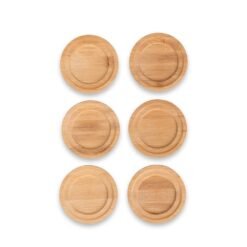 KIT PORTA-COPOS BAMBU 6 PEÇAS SPX-15289-BMB NA COR BAMBU