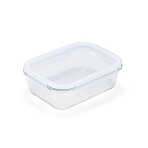 Marmita Personalizada Vidro 600Ml - Transparente/Branco