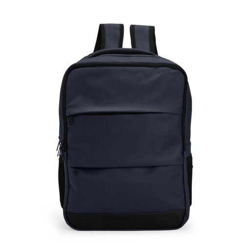 MOCHILA COURO SINTÉTICO 20L SPX-15386-AZU/PRE NA COR AZUL