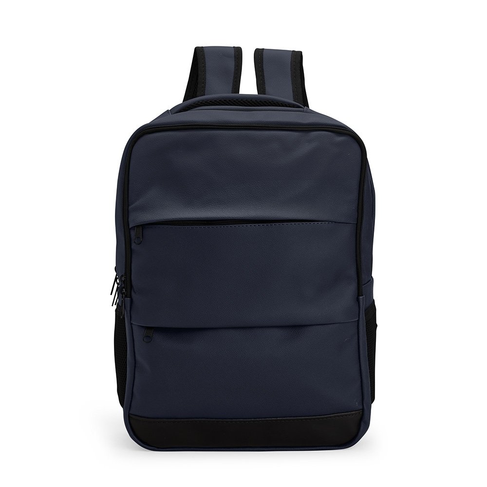 MOCHILA COURO SINTÉTICO 20L SPX-15386-AZU/PRE NA COR AZUL