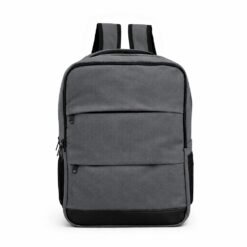 MOCHILA COURO SINTÉTICO 20L SPX-15386-CIN/PRE NA COR CINZA