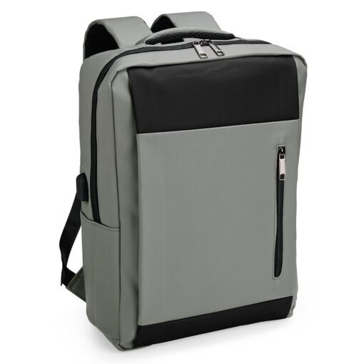 MOCHILA PU IMPERMEÁVEL ANTIFURTO 22L SPX-08156-CIN/PRE NA COR CINZA