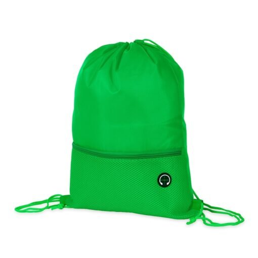 MOCHILA SACO POLIÉSTER SPX-19061-VD NA COR VERDE