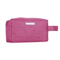 NECESSAIRE PVC IMPERMEÁVEL C/ PLAQUINHA  SPX-01228P-RS1 NA COR ROSA