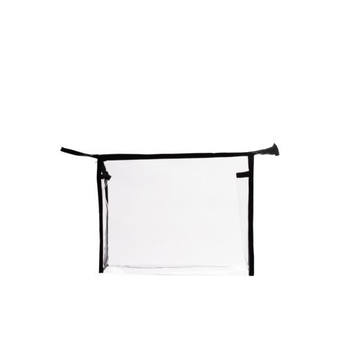 NÉCESSAIRE PVC SPX-19060-TRA/PRE NA COR PRETO