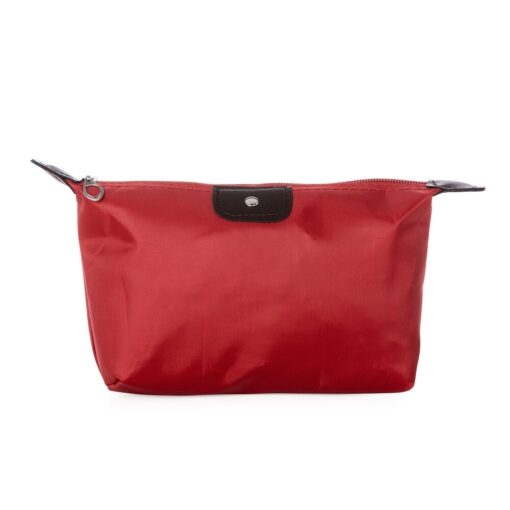 Necessaire Personalizada Couro Sintético - Vermelho/Marrom