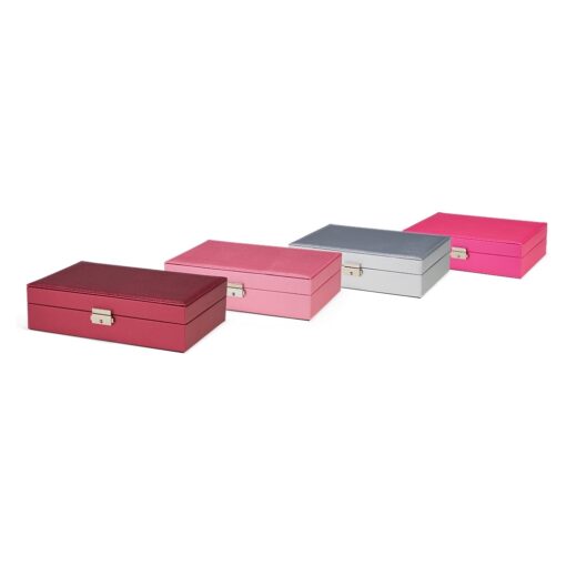 Porta-Joias Personalizado Couro Sintético - Branco SPX-P$CX1018-MIS