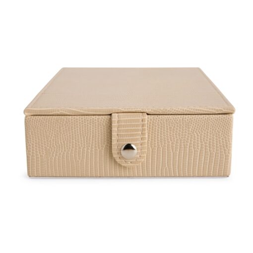 Porta-Joias Personalizado Couro Sintético - Branco SPX-P$X166-MIS