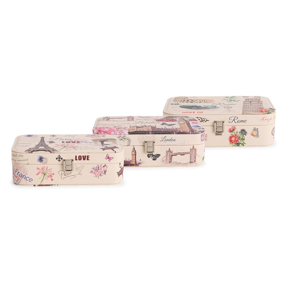 PORTA-JOIAS SPX-P$CX1028-MIS/MIS NA COR BRANCO