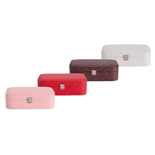 Porta-Joias Personalizado Couro Sintético - Branco SPX-P$CX1340-MIS
