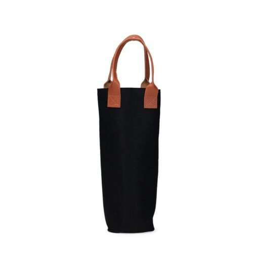 PORTA-VINHO FELTRO SPX-19129-PRE NA COR PRETO