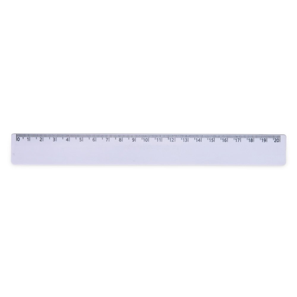 Régua Personalizada Plástica - Branco SPX-13724A-BCO