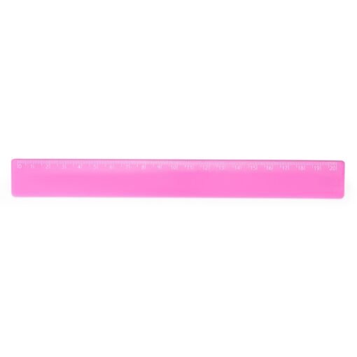 RÉGUA PLÁSTICA 20CM SPX-13724A-ROS NA COR ROSA