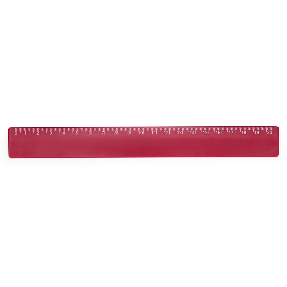 RÉGUA PLÁSTICA 20CM SPX-13724A-VM NA COR VERMELHO