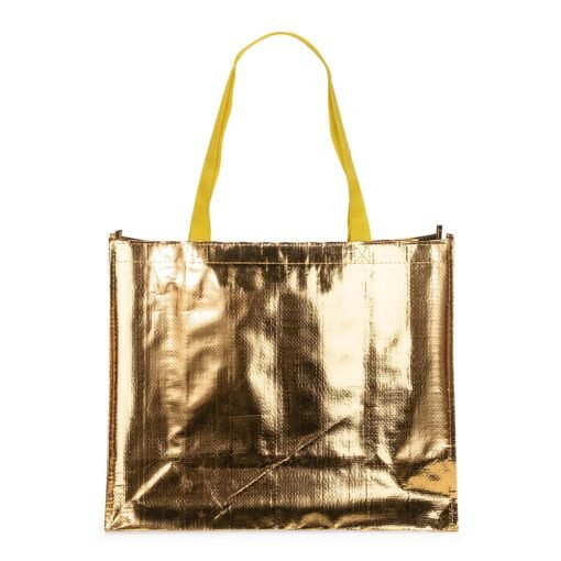 SACOLA PP METALIZADA SPX-09244-DOU NA COR DOURADO